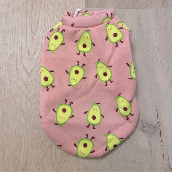 💗 NWOT Pink Avocado Pattern Sweatshirt - Picture 1 of 3